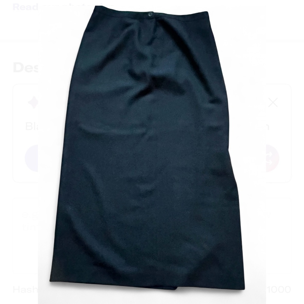 Classic Black Midi Skirt